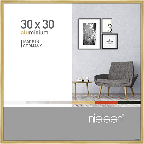 nielsen Aluminium Bilderrahmen Pixel, 30x30 cm, Gold von nielsen