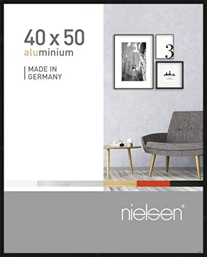 nielsen Aluminium Bilderrahmen Pixel, 40x50 cm, Schwarz von nielsen