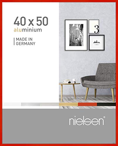 nielsen Aluminium Bilderrahmen Pixel, 40x50 cm, Tornado Rot von nielsen