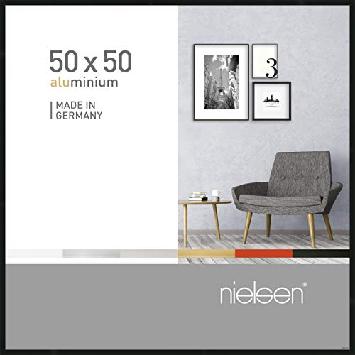 nielsen Aluminium Bilderrahmen Pixel, 50x50 cm, Schwarz von nielsen