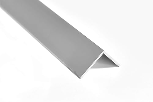 nielsen Aluminium Winkelprofil Silber matt eloxiert 2000x40x40 mm, Stärke: 2 mm, Länge: 200 cm, gleichschenklig, Made in Germany, Eckschutzprofil, Kantenschutz, Abschlußprofil, Ausgleichswinkel von nielsen