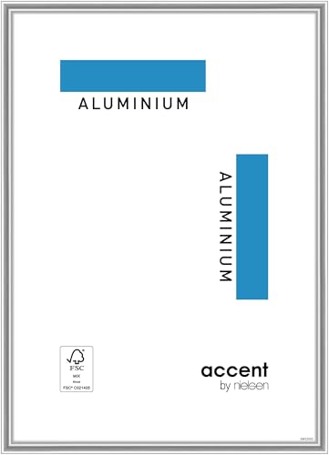 accent by nielsen Aluminium Bilderrahmen Accent, 21x29,7 cm (A4), Silber von accent by nielsen