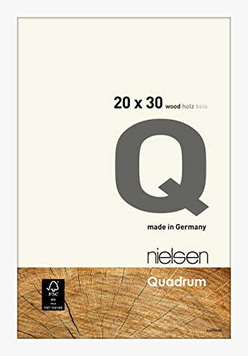 nielsen Holz Bilderrahmen Quadrum, 20x30 cm, Deckend Weiß von nielsen