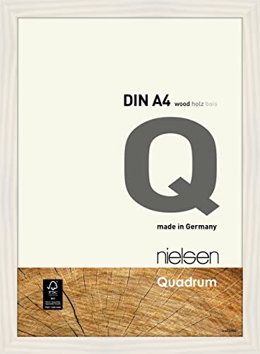 nielsen Holz Bilderrahmen Quadrum, 21x29,7 cm (A4), Weiß von nielsen