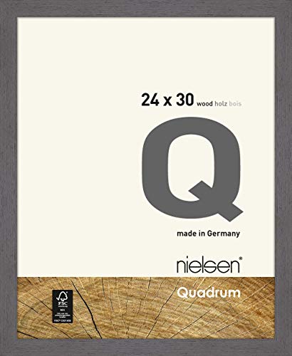 nielsen Holz Bilderrahmen Quadrum, 24x30 cm, Grau von nielsen