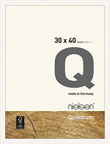nielsen Holz Bilderrahmen Quadrum, 30x40 cm, Deckend Weiß von nielsen