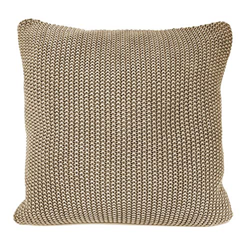 nielsen HOME Kissenbezug Nika gestrickt, 50x50 cm, Sand (Farbeffekt), 100% Baumwolle, Strick, Oekotex von nielsen HOME