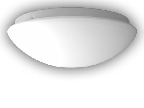 LED Deckenleuchte, Deckenschale rund Ø 30cm, NURGLASLEUCHTE OPALGLAS matt, schöne dimmbare LED Dielenleuchte mit Bajonettverschluß LED Deckenleuchte, Deckenschale rund Ø 30cm, NURGLASLEUCHTE OPALGLAS matt, schöne dimmbare LED Dielenleuchte mit Bajonettverschluß von Niermann