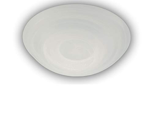 LED Deckenleuchte Deckenschale rund Ø 25cm Glas Alabaster Design schöne LED Dielenleuchte mit Bajonettverschluß von Niermann