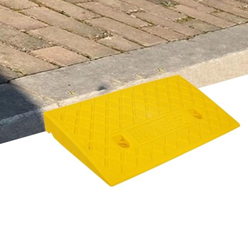 Bordstein Rampen, Auffahrrampe Auto Bordstein Rampen, Tragbare Leichte Schwellenrampen, Kunststofftürrampe Außen Für Rollstühle, Einfahrts-Stufenmatte Für Zuhause, rutschfeste Bodenrampe von Niesel