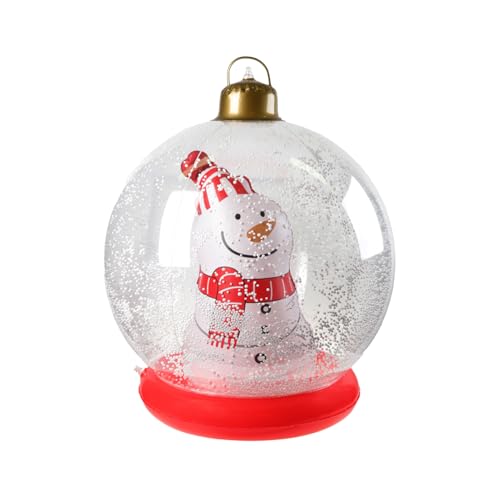 Niesel Christmas Blow Up Yard Decorations,24 Zoll Weihnachtsdekoration Aufblasbar - Niedlicher Riesenschneemann Wasserdicht Für Festliche Dekoration Rasen Garten Fenster Winterdekoration von Niesel
