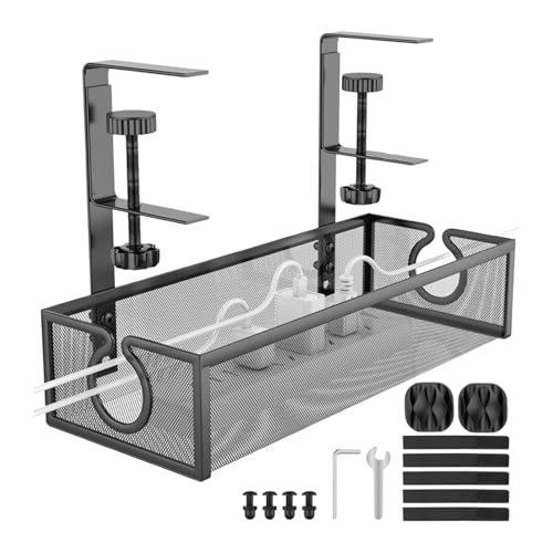Niesel Kabelorganizer Für Schreibtisch, Multifunktionaler Kabelorganizer, Metallgitter Tischzubehör, Wiederverwendbare Kabelmanagement-Lösung Für Home Office & Arbeitsplatz Niesel Kabelorganizer Für Schreibtisch, Multifunktionaler Kabelorganizer, Metallgitter Tischzubehör, Wiederverwendbare Kabelmanagement-Lösung Für Home Office & Arbeitsplatz von Niesel
