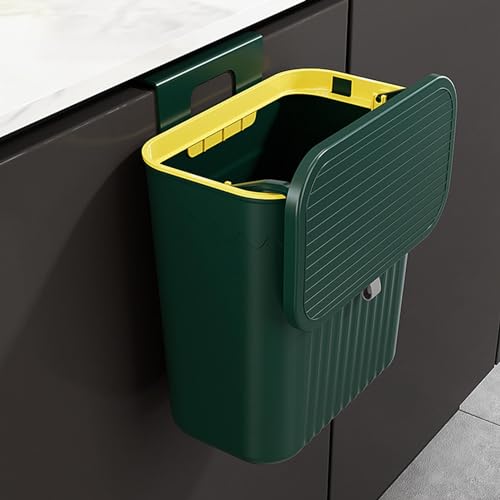 Niesel Komposteimer Für Küche, Küchenmülleimer Mit Deckel Bio-Mülleimer, Hängende Abfallsammler, Mülleimer Arbeitsplatte Oder Unter Der Spüle, Hängender Küchenwerkzeug, Mülleimer Ohne Bohren von Niesel