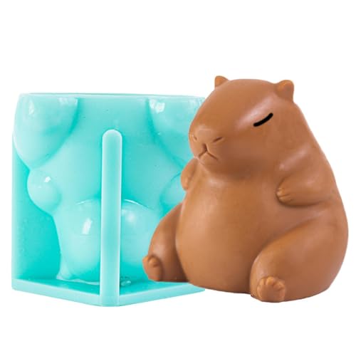 Niesel Mousseform Silikon, Capybara Kerzenform,3D-Capybara-Eiscreme-Mousse-Kerzenherstellungsform | Mousse-Form aus Silikon für Mousse-Kuchen, Schokoladeneiswürfel von Niesel