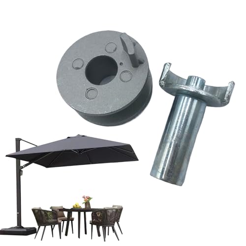 Niesel Pool Schirmständer | Ständerbasis Stabilisator Hülse Ersatz,Zubehör Hülse Stecker Für Markise Bar Garten Terrasse Balkon Pool Outdoor von Niesel