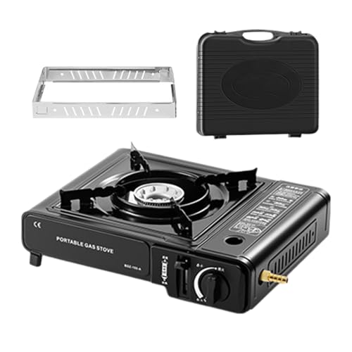 Niesel Tragbarer Campingkocher - Zusammenklappbarer Camping Grill,Leichtes Grillheizelement Für Terrasse Rucksacktour Küche von Niesel