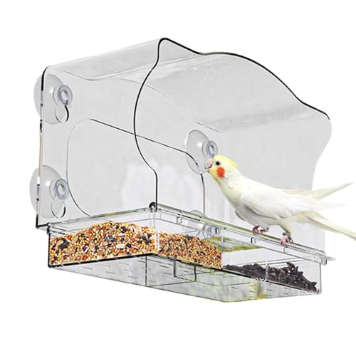 Niesel Wildvogelfutterhäuser | Transparenter Vogelfutterautomat Für Draußen | Acryl-Futtertablett Für Vogelbeobachtung Und Naturliebhaber Niesel Wildvogelfutterhäuser | Transparenter Vogelfutterautomat Für Draußen | Acryl-Futtertablett Für Vogelbeobachtung Und Naturliebhaber von Niesel