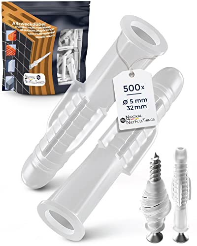500 farblose 5mm Deko Meister Dübel für 3,5-4 mm Schrauben - Allzweckdübel für Wandmontage - Universaldübel für alles Trockenbau Beton Vollstein Ziegel Rigips Leichtbauwand und mehr 500 farblose 5mm Deko Meister Dübel für 3,5-4 mm Schrauben - Allzweckdübel für Wandmontage - Universaldübel für alles Trockenbau Beton Vollstein Ziegel Rigips Leichtbauwand und mehr von NietFullThings