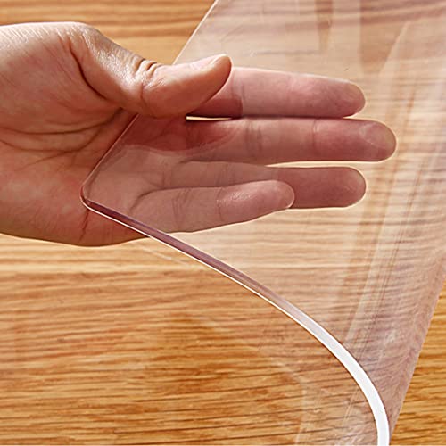 Wasserdichter transparenter Kunststoff-Tischschutz für Gartentisch, Esszimmer, Küche, Couchtisch, Outdoor, Basteltisch, 91,4 x 178,8 cm, Kristall-PVC-Schreibtischmatte, Tischunterlage Wasserdichter transparenter Kunststoff-Tischschutz für Gartentisch, Esszimmer, Küche, Couchtisch, Outdoor, Basteltisch, 91,4 x 178,8 cm, Kristall-PVC-Schreibtischmatte, Tischunterlage von Nietaesat