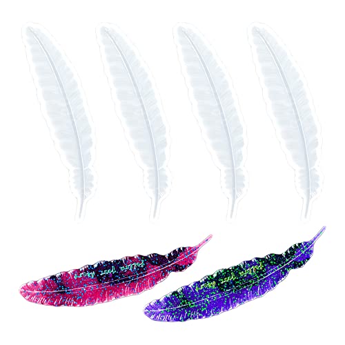 Nifocc 4 Stück Lesezeichen Harz Form Lesezeichen Silikonform Federform Lesezeichen Resin Form Schmuck Gießformen Gussformen Lesezeichen Casting Form für DIY Basteln Schmuck Nifocc 4 Stück Lesezeichen Harz Form Lesezeichen Silikonform Federform Lesezeichen Resin Form Schmuck Gießformen Gussformen Lesezeichen Casting Form für DIY Basteln Schmuck von Nifocc