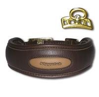 Niggeloh Hundehalsband Premium Halsung, braun, M, 091100033 von Niggeloh