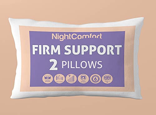 Night Comfort Antiallergisches Mikrofaser-Kissen für Tiefschlaf, weiche Unterstützung, mittlere Unterstützung, feste Unterstützung, 2 Stück Night Comfort Antiallergisches Mikrofaser-Kissen für Tiefschlaf, weiche Unterstützung, mittlere Unterstützung, feste Unterstützung, 2 Stück von Night Comfort