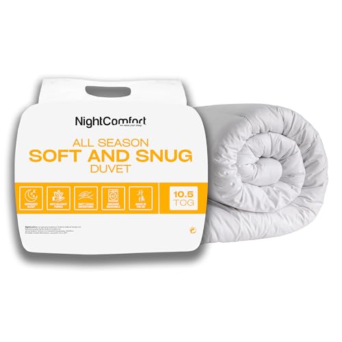 Night Comfort Soft & Snug Anti Allergie Mikrofaser 7.5 Tog Hohlfaser-Bettdecke (Super King) von Night Comfort