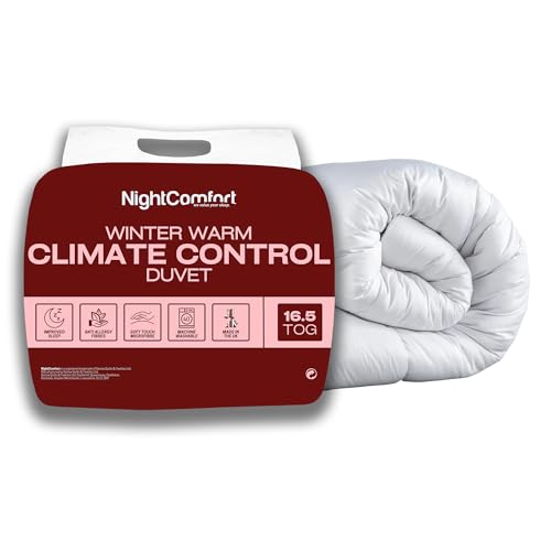 NightComfort Ultraweiche Mikrofaser Wintersaison 16,5 Tog Bettdecke (King) von Night Comfort