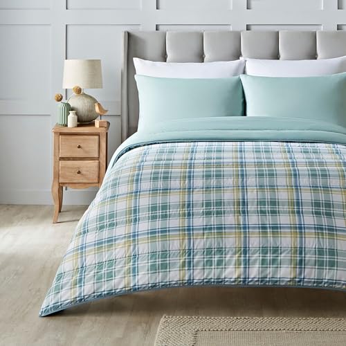 Night Lark Coverless Duvet Single 6 Tog Spring Summer - Country Check Supersoft, Cosy & Lightweight Quilt Machine Washable & Quick Dry All in One Reversible Comforter Pillowcase Set Night Lark Coverless Duvet Single 6 Tog Spring Summer - Country Check Supersoft, Cosy & Lightweight Quilt Machine Washable & Quick Dry All in One Reversible Comforter Pillowcase Set von Night Lark