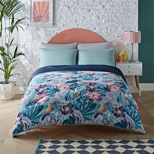 Night Lark Coverless Duvet Single 6 Tog Spring Summer - Pastel Palms Supersoft, Cosy & Lightweight Quilt Machine Washable & Quick Dry All in One Reversible Comforter Pillowcase Set Night Lark Coverless Duvet Single 6 Tog Spring Summer - Pastel Palms Supersoft, Cosy & Lightweight Quilt Machine Washable & Quick Dry All in One Reversible Comforter Pillowcase Set von Night Lark