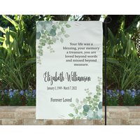 Personalisierte Gedenkflagge Forever Loved Erinnerung, Outdoor Garten Dekoration | 12x18 von NightandDayCreationz