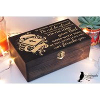 Personalisierte Bibel Zitat Box, Deuteronomium 31 6, Christliches Geschenk, Holz Memory Holzkiste, Erinnerungsbox, Muttertagsgeschenk von NightingaleWorksArt