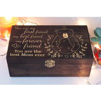 Personalisierte Gravur Mama Bär Box, Geschenk Für Holz Erinnerungsbox, Muttertagsgeschenk, Holzbox, Andenkenbox, Geschenke Mamas Geburtstag von NightingaleWorksArt