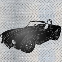 Shelby Cobra Metall Garagenschild Mit Einfachen Haken Zur Hinteren Befestigung - Laser Geschnittener Stahl Wandbehang Oldtimer Wandkunst Geschenk von Nightingalemetaldsn