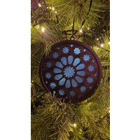 Wandbehang Ornament Kathedrale Kirchenfenster Fensterschmuck Christbaumschmuck Rund von NightmareCreationsDE