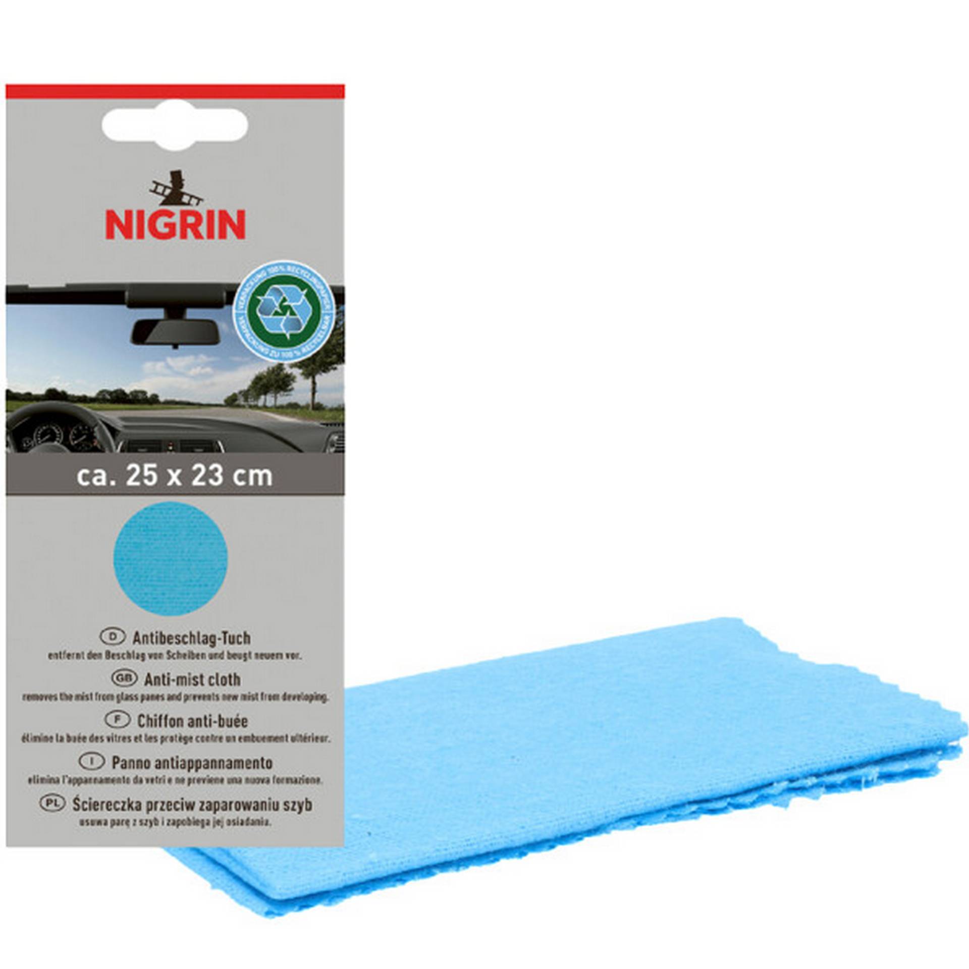 Nigrin Anti-Beschlag-Tuch Eco blau 25 x 23 cm Nigrin Anti-Beschlag-Tuch Eco blau 25 x 23 cm von Nigrin
