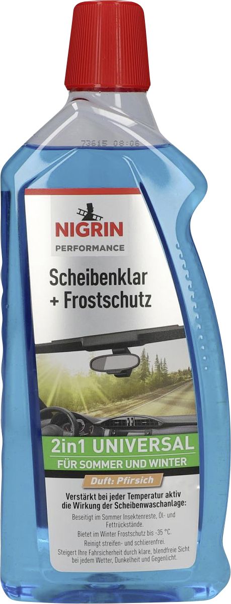 Nigrin Scheibenklar & Frostschutz -35°C für Sommer und Winter Pfirsich 1L Nigrin Scheibenklar & Frostschutz -35°C für Sommer und Winter Pfirsich 1L von Nigrin