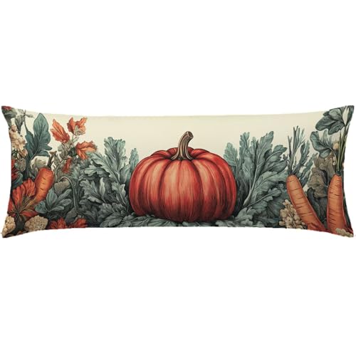 Kissenbezug 40x120 Seitenschläferkissen Bezug Rotwein Kopfkissenbezug Kürbis Super Weich Doppelseitig Drucken Langes Kissen mit Unsichtbarem Reißverschluss Pillow Case für Schlafzimmer Sofa Bett Q-253 Kissenbezug 40x120 Seitenschläferkissen Bezug Rotwein Kopfkissenbezug Kürbis Super Weich Doppelseitig Drucken Langes Kissen mit Unsichtbarem Reißverschluss Pillow Case für Schlafzimmer Sofa Bett Q-253 von Nigsnxng