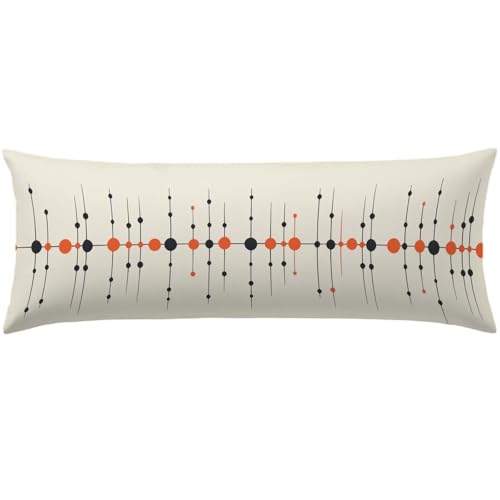 Seitenschläferkissen Bezug 30 x 90, Creme Kissenbezug 30 x 90 Seitenschläferkissen Schwarz Samt Schlafkissen Seitenschläfer Verbessern Sie Schlafqualität für Wohnzimmer Schlafzimmer Sofa Bett Q-240 von Nigsnxng