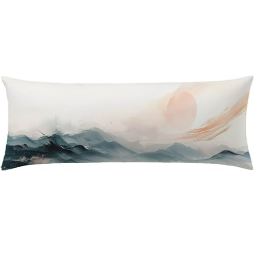 Seitenschläferkissen Bezug 30 x 90, Creme Kissenbezug 30 x 90 Seitenschläferkissen Türkis Samt Schlafkissen Seitenschläfer Verbessern Sie Schlafqualität für Wohnzimmer Schlafzimmer Sofa Bett Q-85 von Nigsnxng