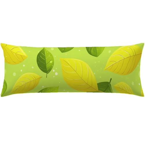 Seitenschläferkissen Bezug 40 x 145, Gelb Kissenbezug 40 x 145 Seitenschläferkissen Türkis Samt Schlafkissen Seitenschläfer Verbessern Sie Schlafqualität für Wohnzimmer Schlafzimmer Sofa Bett Q-57 von Nigsnxng