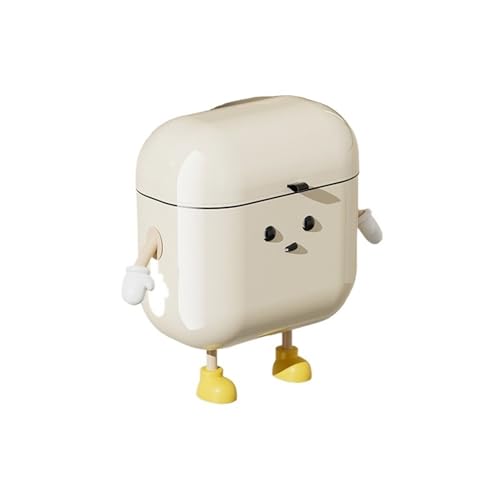 NihaoWXM Mülleimer Wandmontage 9L/12L DIY Cremefarbener Wand-Mülleimer for die Küche mit Deckel for Lebensmittelabfälle und Badezimmer. Kein Verbiegen. Hohes Erscheinungsbild(9L DIY) von NihaoWXM