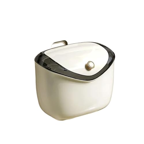 NihaoWXM Mülleimer Wandmontage Hängender Mülleimer mit Deckel – Leichter, montierbarer for bequemes Reinigen Großes Fassungsvermögen, versiegelt und geruchsdicht(6L) von NihaoWXM