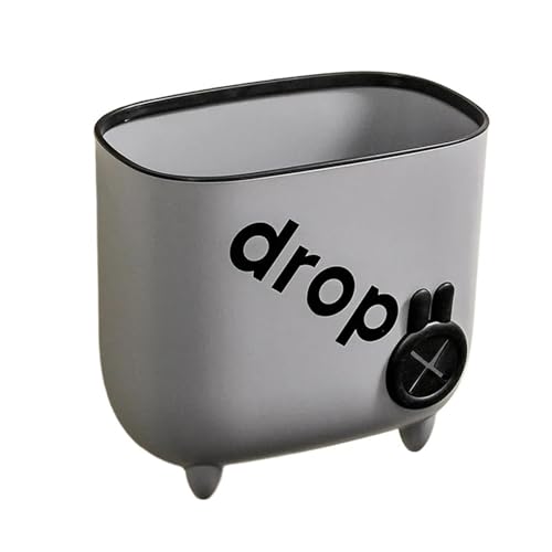 NihaoWXM Mülleimer Wandmontage Küchen-Mülleimer, an der Wand montierter Recycling-Müllkorb mit Deckel for Schranktüren, große Kapazität, hängender Mülleimer(Black no lid) von NihaoWXM