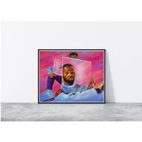 Special Edition Santan Dave Print|Uk Artist|Poster, Raumdekor, Rapperposter|Album Cover Inspiriert von Nihaxart