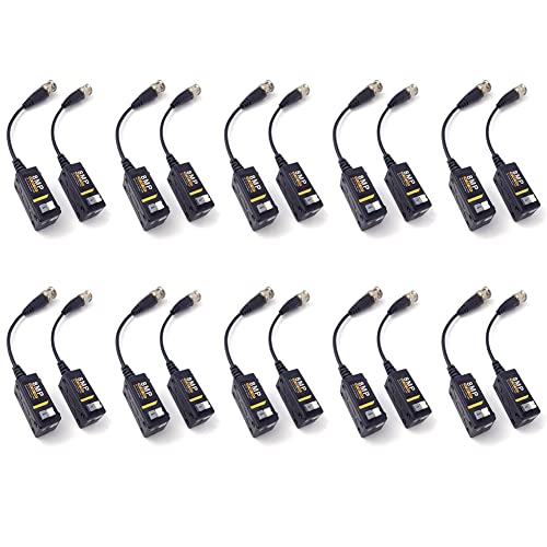 Nihcora 1Set HD BNC Video Balun 8MP 1080P 720P Transceiver UTP Cat5 HD CVI TVI AHD Ersatzzubehör für KAMERA von Nihcora