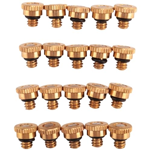 Nihcora 20 Teilige Messing SprüH DüSen für das KüHl System 0,3 Mm (0,012) Wasser SprüH DüSen Sprinkler SprüH KüHlung von Nihcora