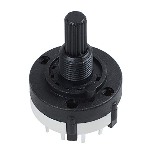 Nihcora 3P4T 3 Pole 4 Positionen Single Band Drehschalter mit Drehknopf von Nihcora