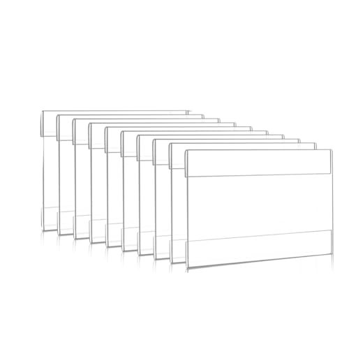 Nihcora 4 X 6 Acryl-Schilderhalter-Wandhalterung, Transparenter Wandrahmen mit Doppelseitigem Klebeband für Büro, Zuhause, 10er-Pack Nihcora 4 X 6 Acryl-Schilderhalter-Wandhalterung, Transparenter Wandrahmen mit Doppelseitigem Klebeband für Büro, Zuhause, 10er-Pack von Nihcora