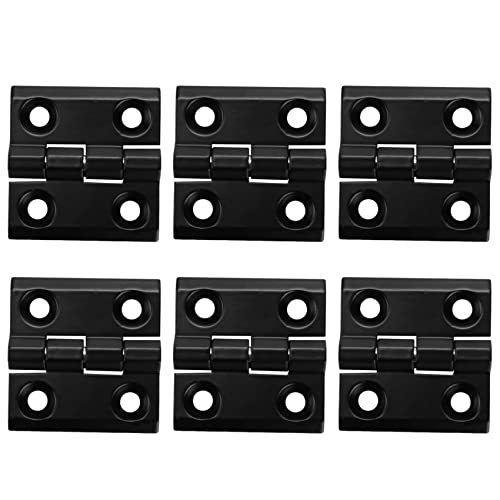 Nihcora 6x Schwarz Aluminium Moebel Schrank Tuer Scharnier 50mmx50mm Nihcora 6x Schwarz Aluminium Moebel Schrank Tuer Scharnier 50mmx50mm von Nihcora